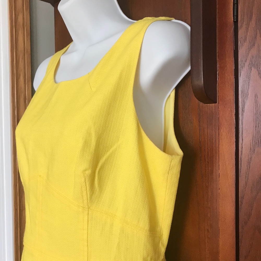 J. Crew yellow cotton summer dress, Sz 6